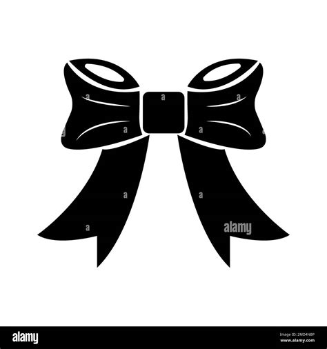 Hair Ribbon Icon Logo Vector Design Template Stock Photo Alamy