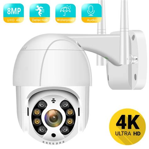 HOT JIAQZQLLILOAH BESDER K MP MP Ultra HD PTZ IP Camera AI Human Detection Waterproof