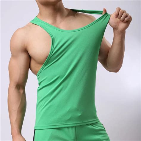 Gay Gym Tops Cotton Pure Color Tank Tops