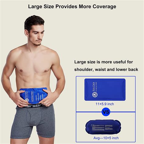 Koo Care Gel Ice Pack Reusable Hot Cold Therapy Compress For Pain Relief Head Shoulder