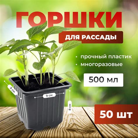 Горшки для рассады 500 мл, 50 шт купить на OZON по низкой цене (875464837)