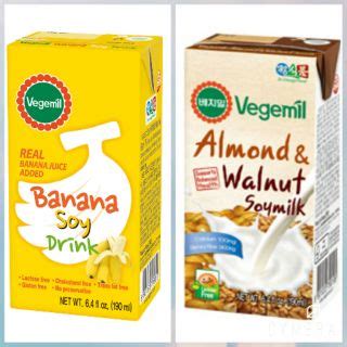 Vegemil Banana And Almond Walnut Soy Milk 190ml Shopee Philippines