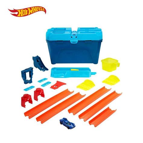 Jual Hot Wheels Track Builder Unlimited Stunt Crash Box Mainan Trek