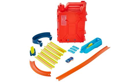 Hot Wheels Track Builder Zestaw kaskaderski Pudełko Samochodzik Pojazdy tory i garaże