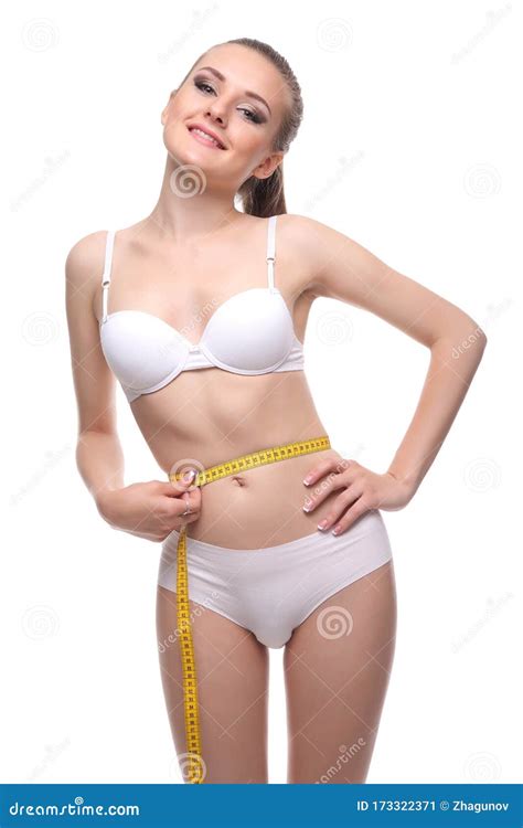 Woman In White Lingerie Gorgeous Figure Stock Image Image Of Arms Shapely 173322371