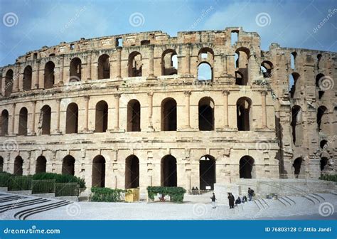Amphitheatre Of El Jem In Tunisia Editorial Photo