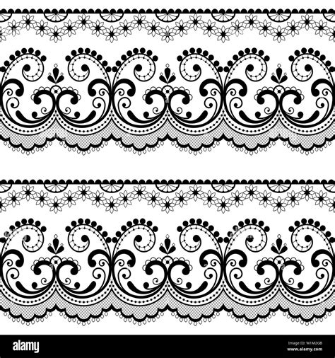Lace White Lace Stock Vector Images Alamy