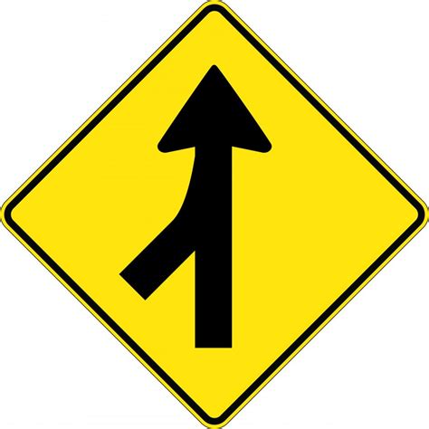 Merging Traffic (Left or Right) | Uniform Safety Signs