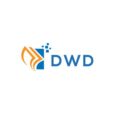 DWD credit repair accounting logo design on white background. DWD ...