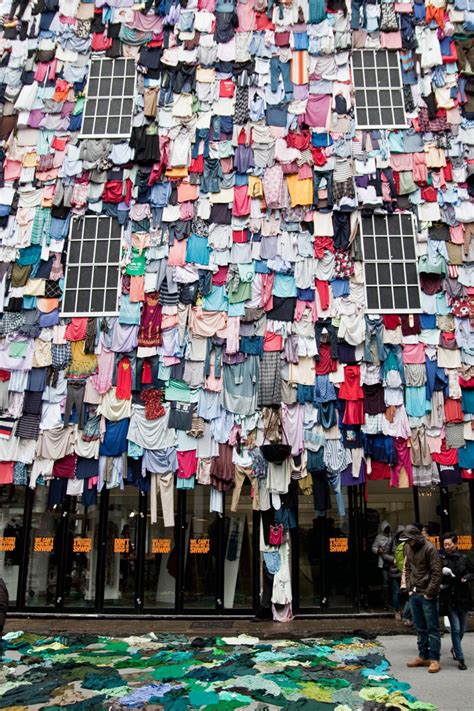 Clothes Covered Building Marks And Spencer Shwopping Campaign