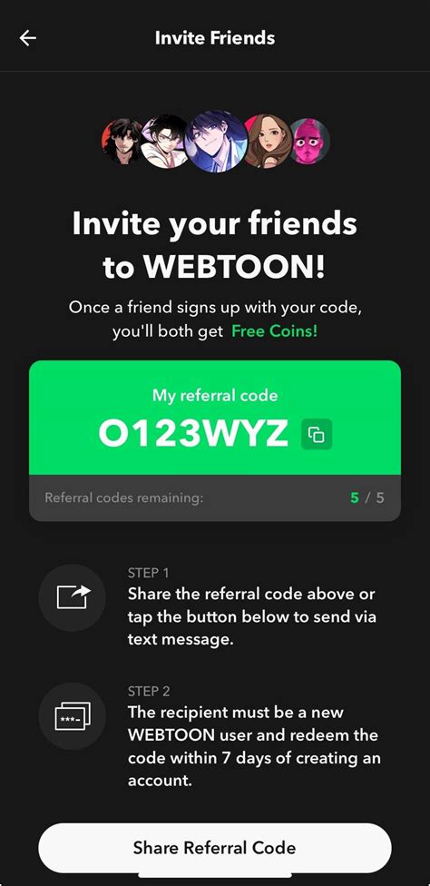 how to get free webtoon coins