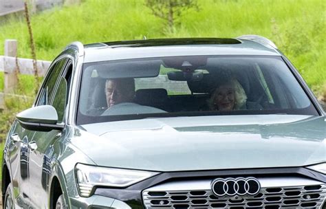 King Charles Takes Camilla For A Spin In Brand New £80000 Electric