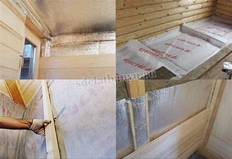 Пароизоляция для бани на потолок