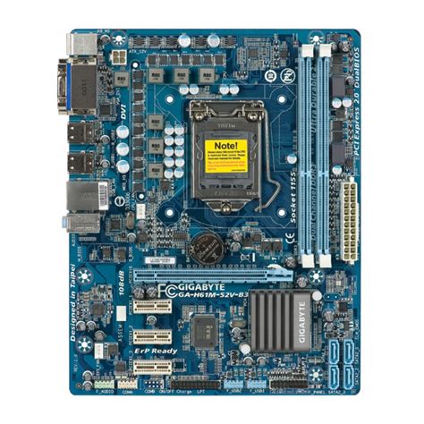 Купить Материнская плата Gigabyte GA-H61M-S2V-B3 Bulk (GA-H61M-S2V-B3 ...