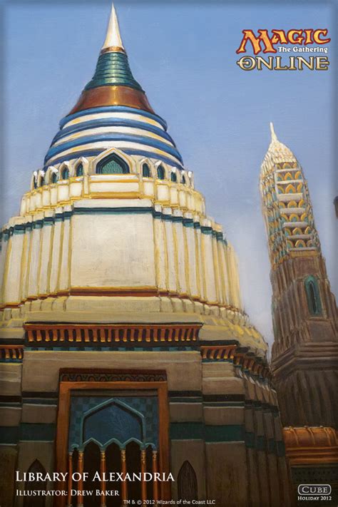 Library Of Alexandria Mtg Art 640x960 Wallpaper