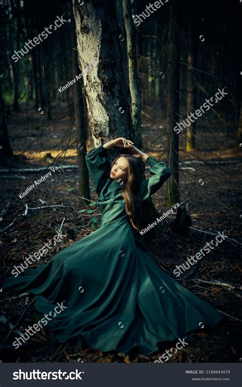 Portrait Lovely Fairy Tale Girl Blonde Stock Photo