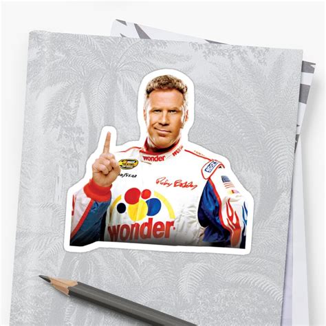 "Ricky Bobby" Sticker by LindseyL | Redbubble