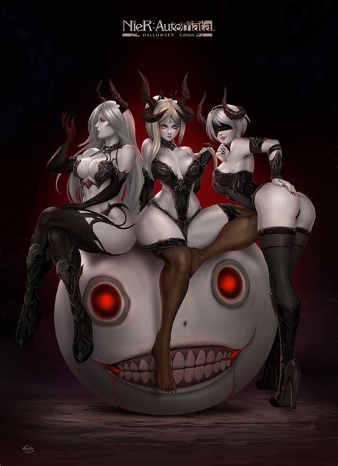 Nier Automata Halloween Edition By Felox08 Hentai Foundry