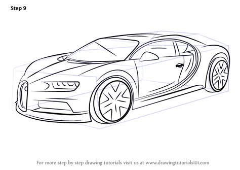 Bugatti Drawing Outline