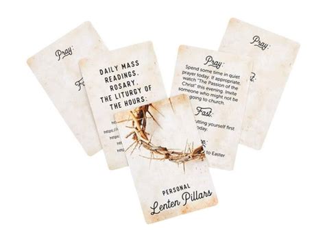 Lenten Prayer Card Set The Acts Mission Store