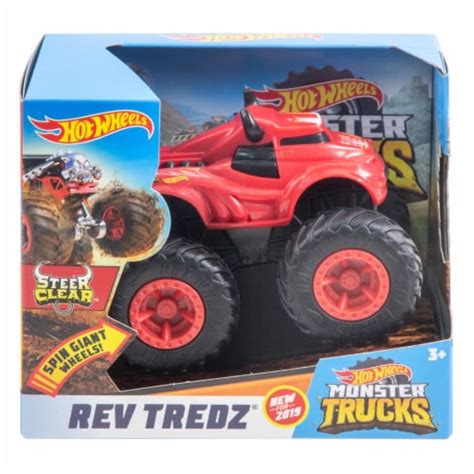 Mattel Hot Wheels Monster Trucks Rev Tredz Steer Clear Vehicle 1 Ct Ralphs