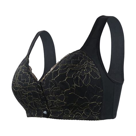 Dondpo Plus Size Lingerie Bras For Women Women Sexy Lace Back Front Shaping Cup Adjustable