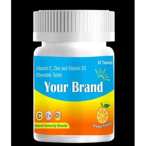 Vitamin C Zinc And Vitamin D Chewable Tablet Manufacturer In Gujarat