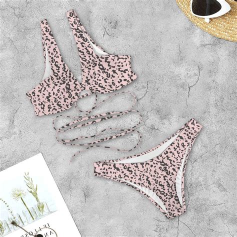 Bluedoba Personalized Custom Personalized Women S Cross String Bikini Set