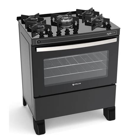 TUPI S A COCINA ATLAS A GAS 5H NEGRO AGILE GLASS 300000273