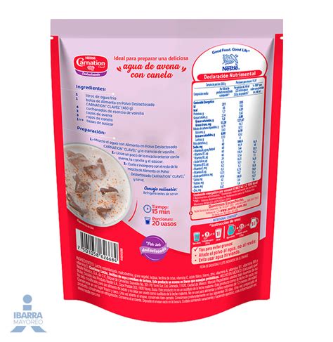 Leche Carnation Polvo Deslactosada 460 G Ibarra Mayoreo