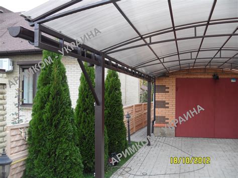 Навес для авто ☀️ в Днепре: купить, цена, фото. Заказать навес для ...