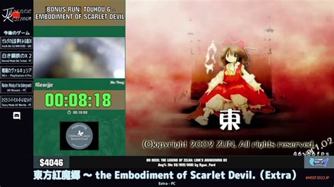 The Embodiment Of Scarlet Devil Extra Mssf Youtube