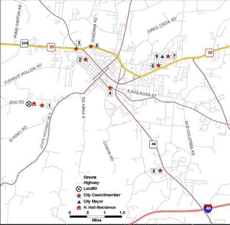 1 - Map of Dickson City Officials and Proximity to Dickson County ...