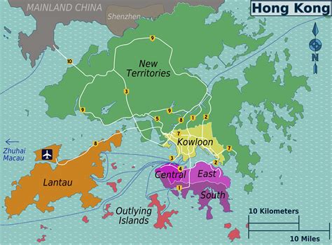 Large Hong Kong districts map | Hong Kong | Asia | Mapsland | Maps of ...