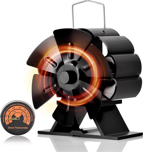 Amazon.com: ELUTENG Wood Stove Fan 6 Blades Heat Powered Stove Fan