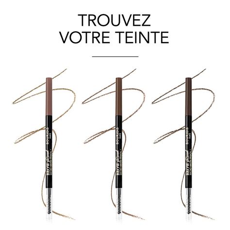 Crayon sourcils longue tenue ultra précis avec embout rétractable pour