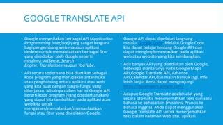 Google Translate Api PPT