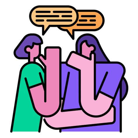 Gossip Generic Outline Color Icon