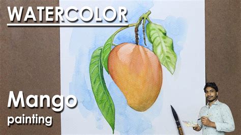 Easy Steps To Realistic Mango Painting In Watercolor Step By Step