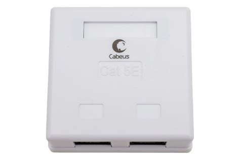 Компьютерная розетка Cabeus RJ-45, категория 5e, двойная, внешняя, Dual ...