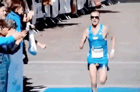Bulge And Full Naked Sports Man Dick Slips Cock Out Foreskin Runner 2