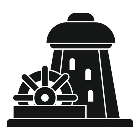 Water Mill Tower Icon Simple Style Vector Art At Vecteezy