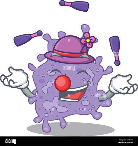 Imagen Del Personaje De Dibujos Animados Staphylococcus Aureus Jugando