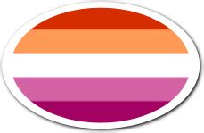 Premium Lesbian Flag Stickers Small Durable Pride Stickers