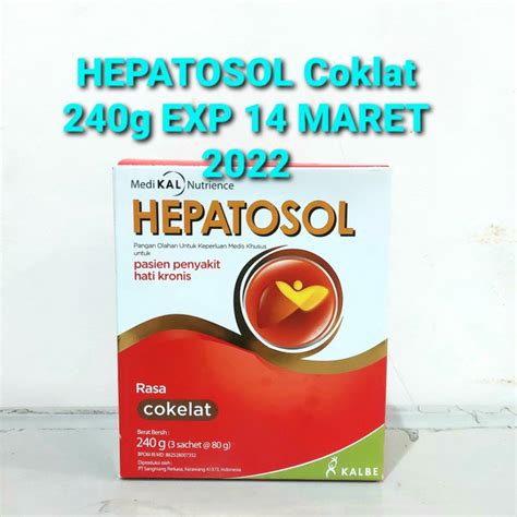 Jual Hepatosol Gr Cokelat Suplemen Makanan Coklat Pasien Penyakit