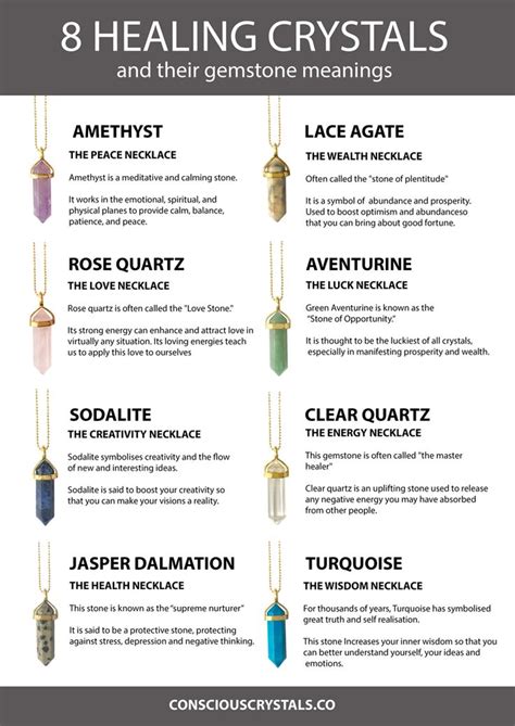 Cosmic Crystals Necklace Meanings And Uses Crystal Healing Stones