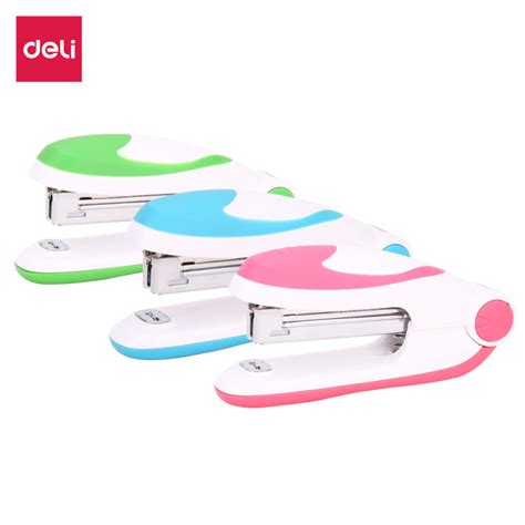 Степлер DELI, пластиковый корпус, до 15 листов, ассорти купить в Алмате ...