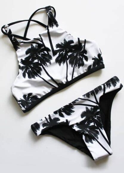 Hypegem Coconut Palm Tree Halter Bikini Set Hypegem Closed Until Further Notice