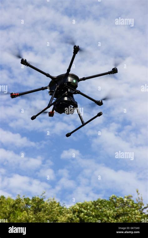Drone Hexacopter In Flight Against Hi Res Stock Photography And Images
