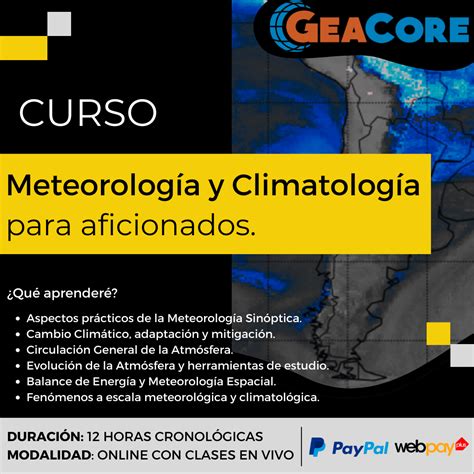 Curso Meteorología Y Climatología Para Aficionados Geacore